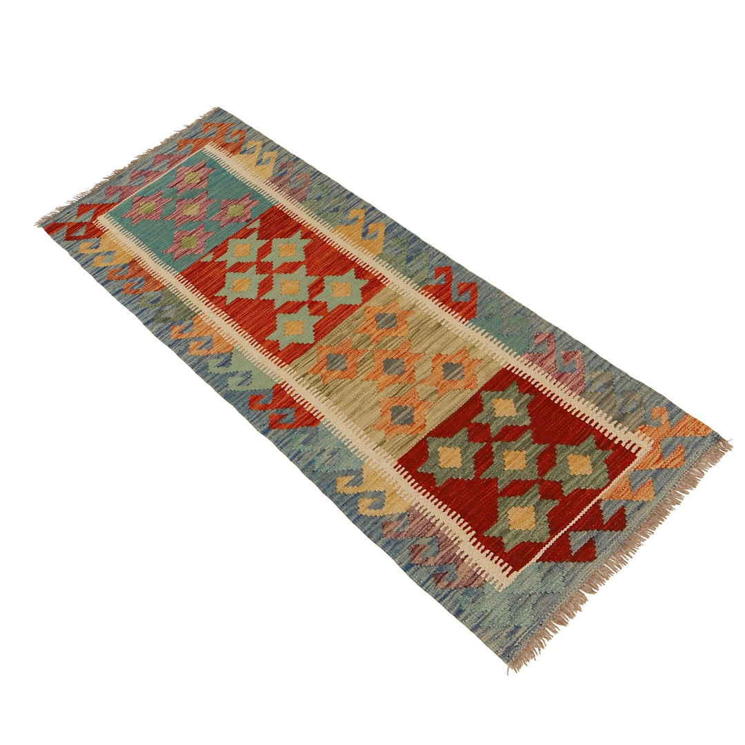 Hand Made Afghan Kilim Runner 1' 9" x 4' 9" - No. AL94660