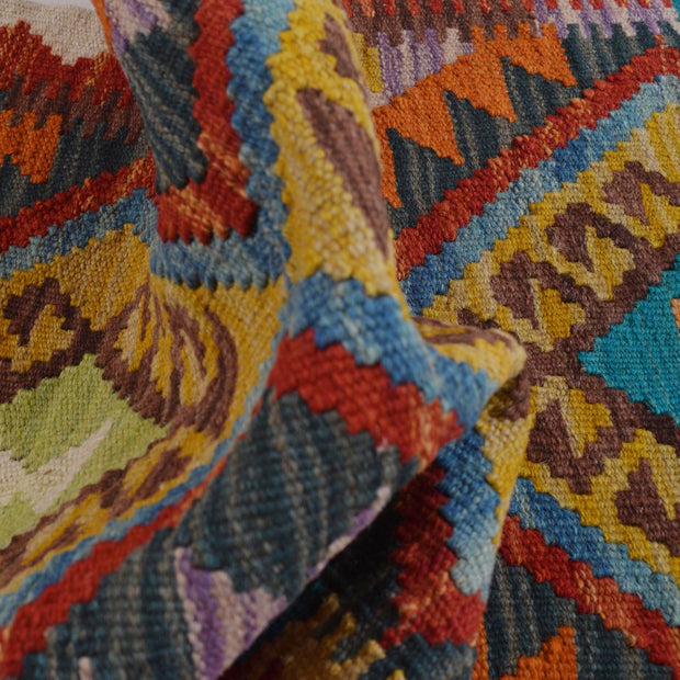 Hand Made Afghan Kilim Runner 1' 10" x 4' 3" - No. AL35056