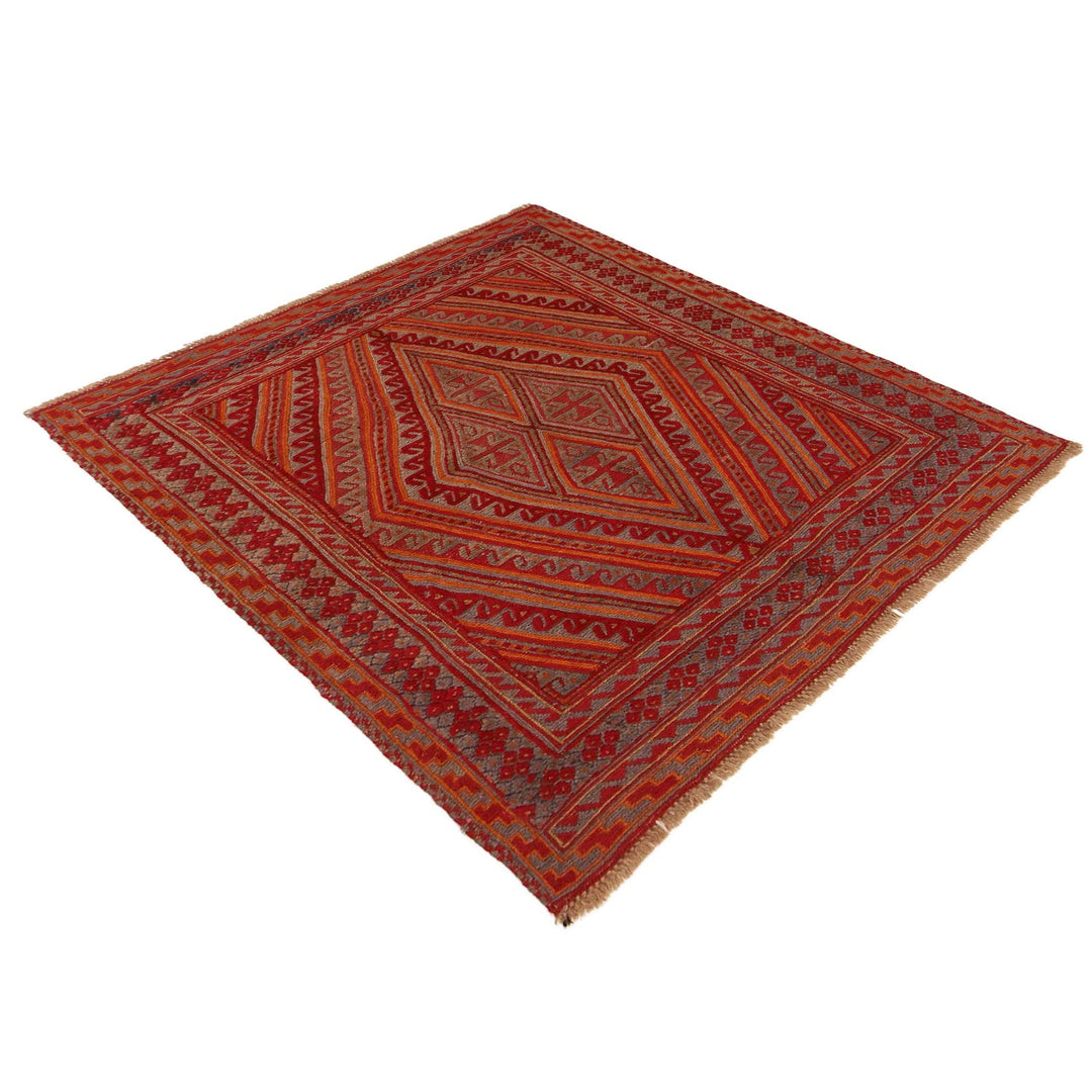 Small Square Mashwani Rug 4' 1" x 4' 3" - No. AL52220
