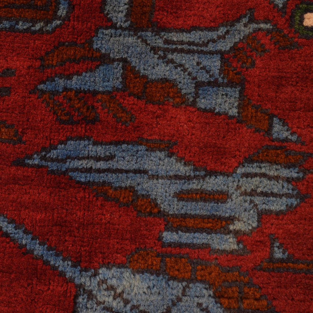 Handcrafted Afghan War Rug 3' 4" x 4' 9" - No. AL75277