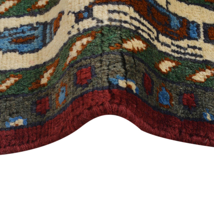 Handcrafted Afghan War Rug 3' 4" x 4' 9" - No. AL75277