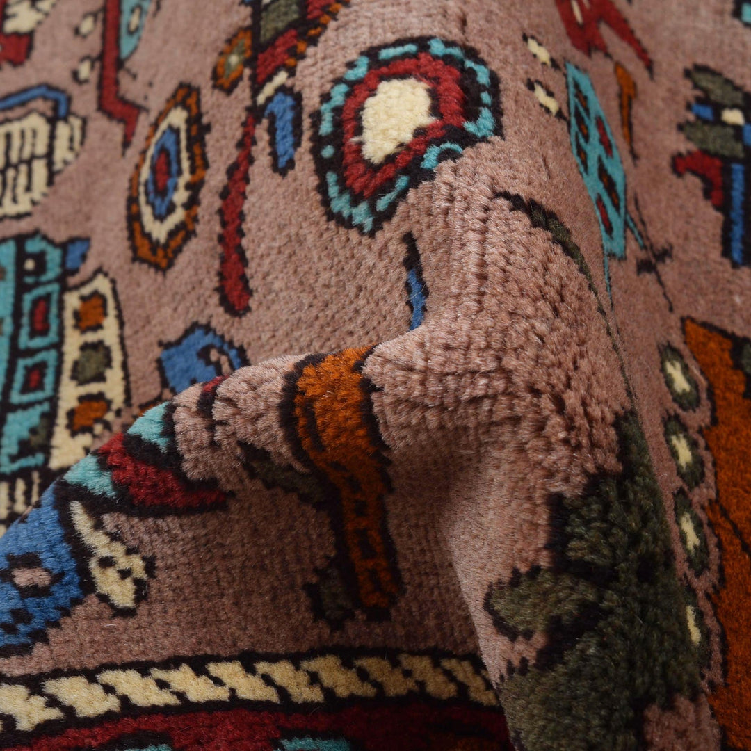 Afghan War Rug – Military Design 2' 7" x 3' 11" - No. AL18483