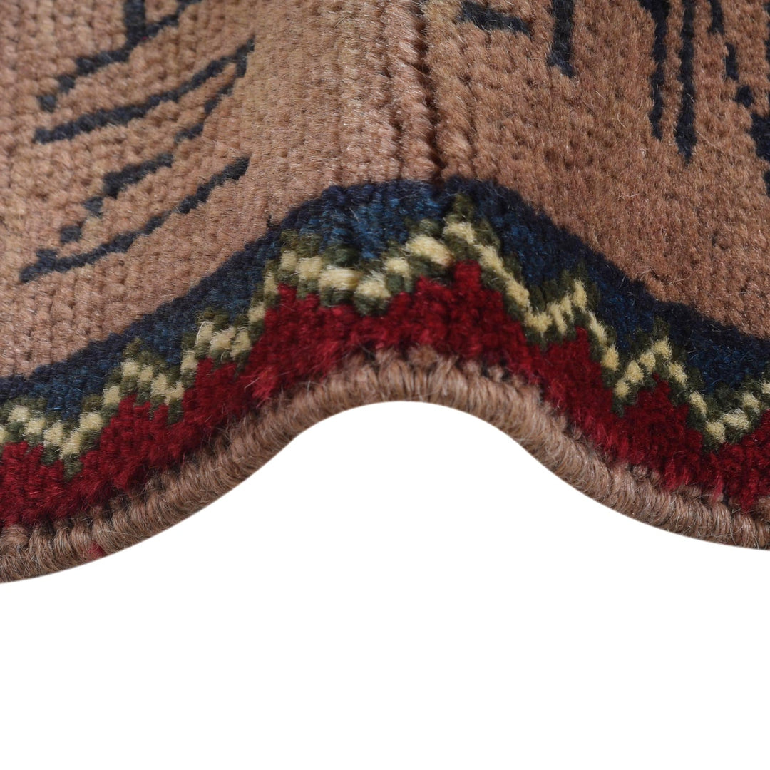 Handmade Afghan War Area Rug 2' 7" x 3' 11" - No. AL22158