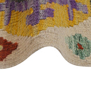 Handmade Vegetable Kilim 4' 2" x 5' 6" - No. AL20743