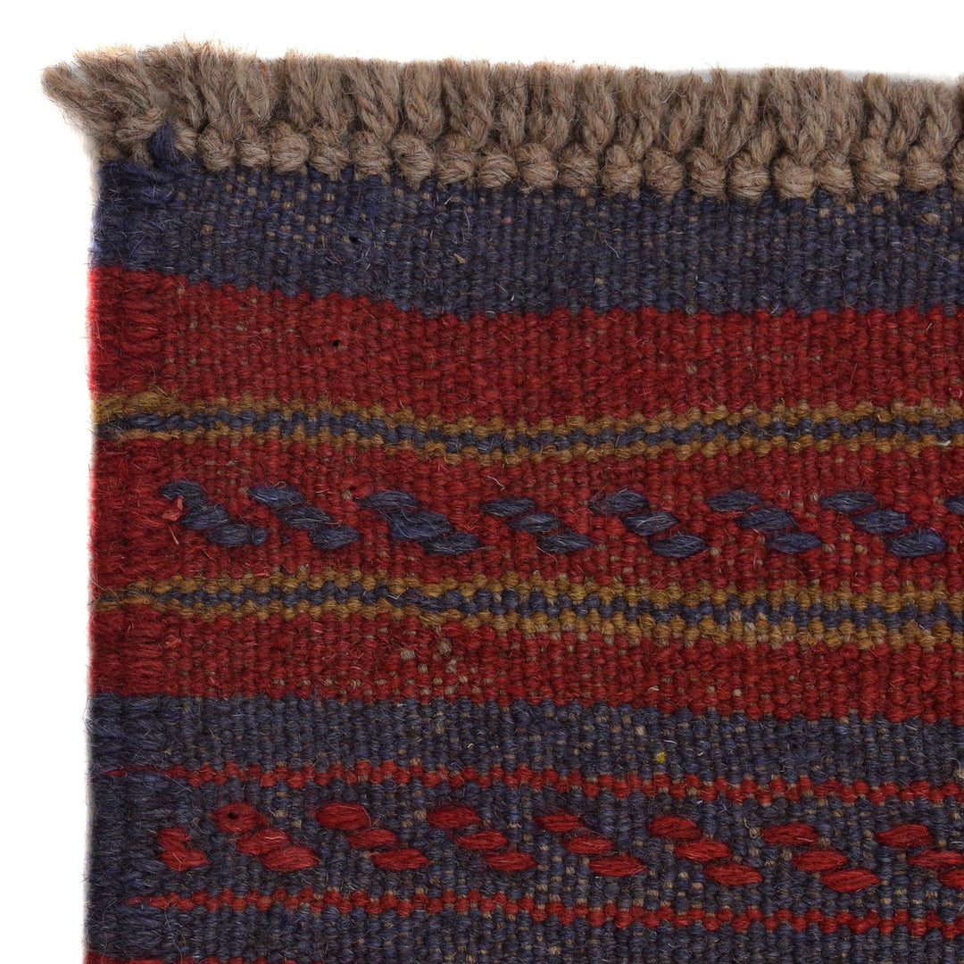 Hand Knotted Mashwani Runner Rug 2' 0" x 8' 8" - No. AL20390