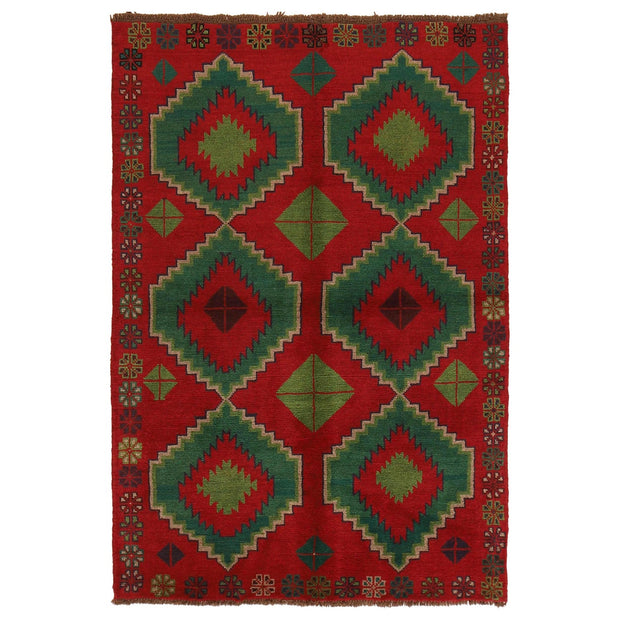 Tribal Baloch Rug 4' 2" x 6' 3" - No. AL29862
