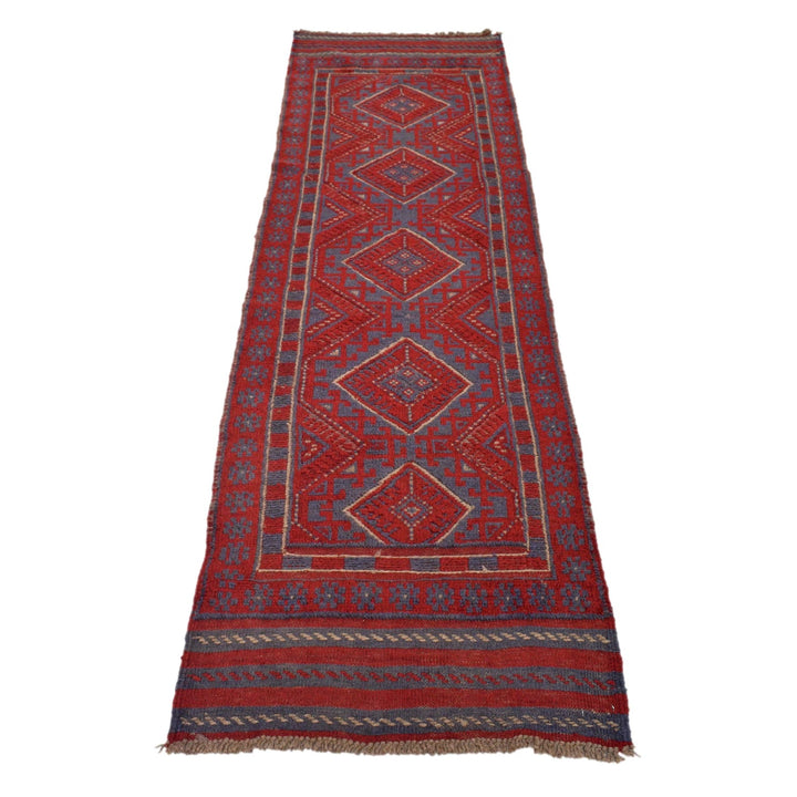 Handmade Wool Mushwani Runner 2' 2" x 8' 1" - No. AL52021