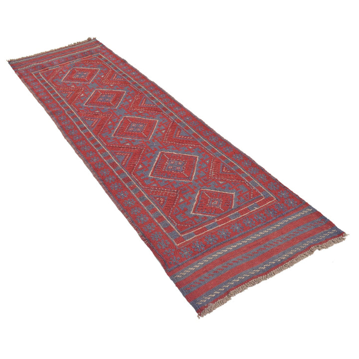 Handmade Wool Mushwani Runner 2' 2" x 8' 1" - No. AL52021