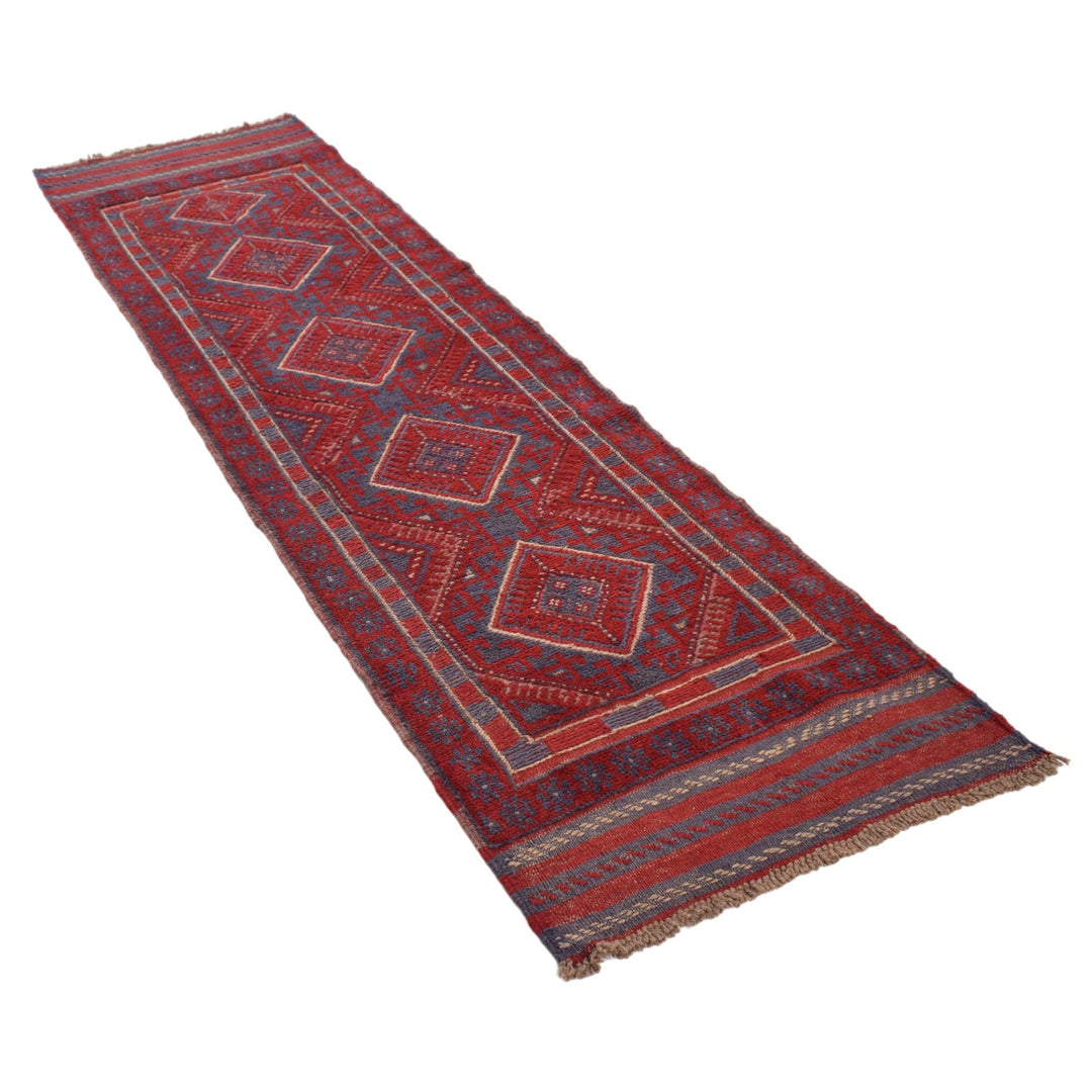 Handmade Wool Mushwani Runner 2' 2" x 8' 1" - No. AL52021