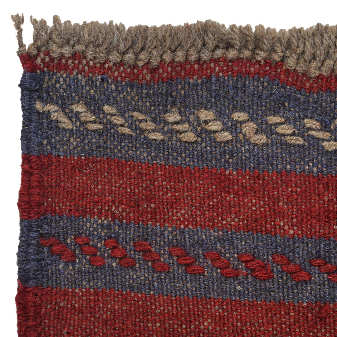 Handmade Wool Mushwani Runner 2' 2" x 8' 1" - No. AL52021