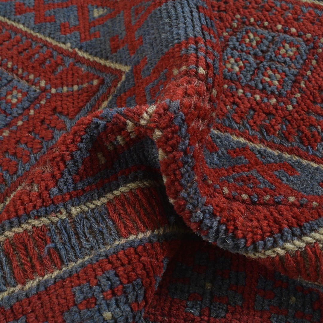 Handmade Wool Mushwani Runner 2' 2" x 8' 1" - No. AL52021