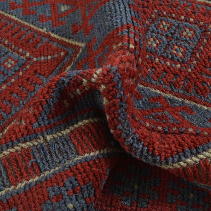 Handmade Wool Mushwani Runner 2' 2" x 8' 1" - No. AL52021