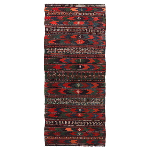 Hand Knotted Sufra Kilem Runner 3' 8" x 10' 0" - No. AL46694