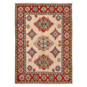 Handmade Kazak Area Rug 4' 0" x 5' 9" - No. AL91843