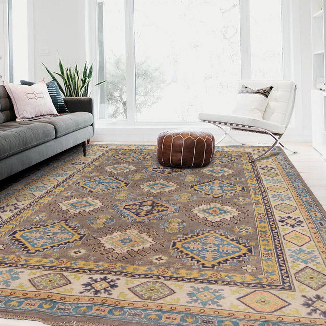Hand knotted Kazak Carpet 5' 10" x 8' 5" - No. AL89392