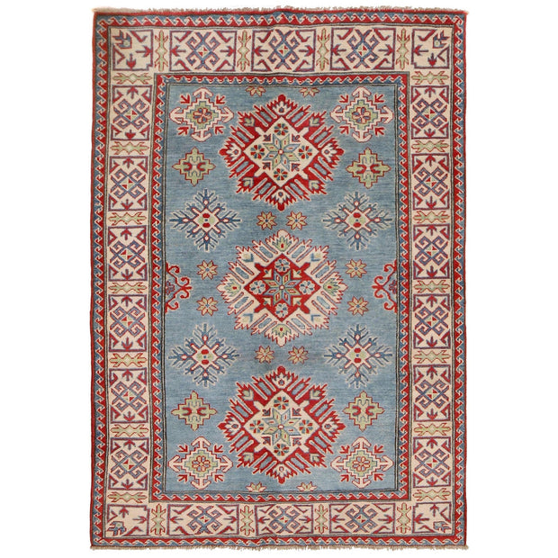 Handmade Kazak Area Rug 4' 6" x 6' 5" - No. AL99247