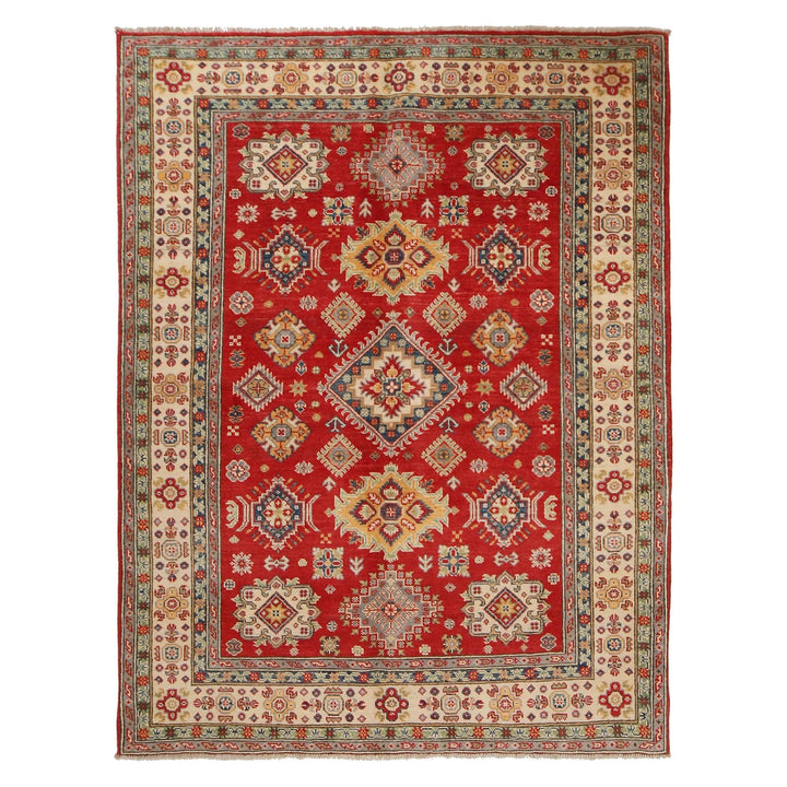 Red Color Kazak Rug 5' 0" x 6' 9" - No. AL77773
