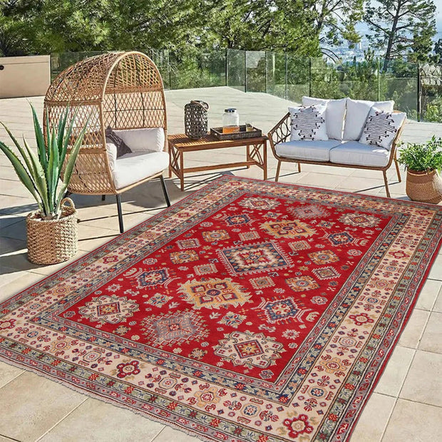 Red Color Kazak Rug 5' 0" x 6' 9" - No. AL77773