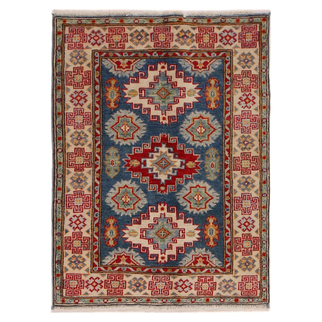Hand Knotted Kazak Oriental Rug 2' 9" x 3' 8" - No. AL33054