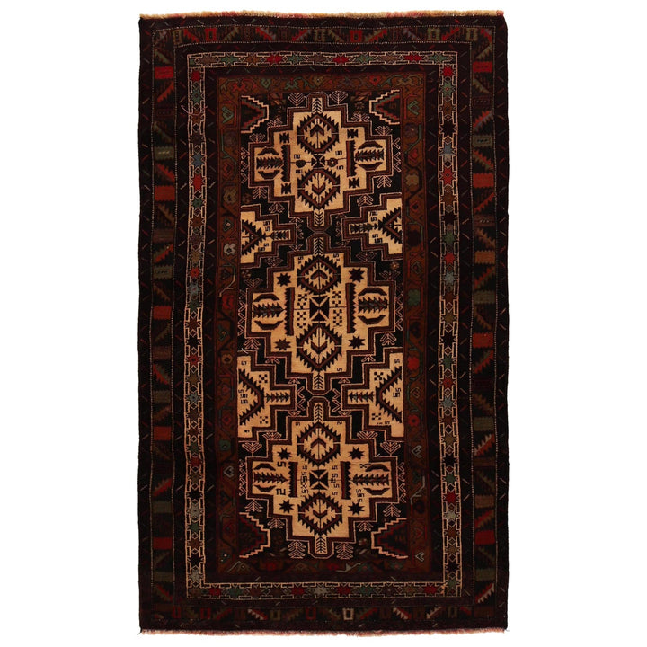 Multi Baluchi Rug 3' 7" x 6' 6" - No. AL16511