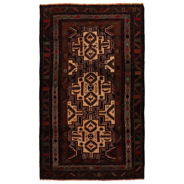 Multi Baluchi Rug 3' 7" x 6' 6" - No. AL16511