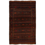 Handmade Flatweave Kilim 4' 5" x 6' 9" - No. AL23584