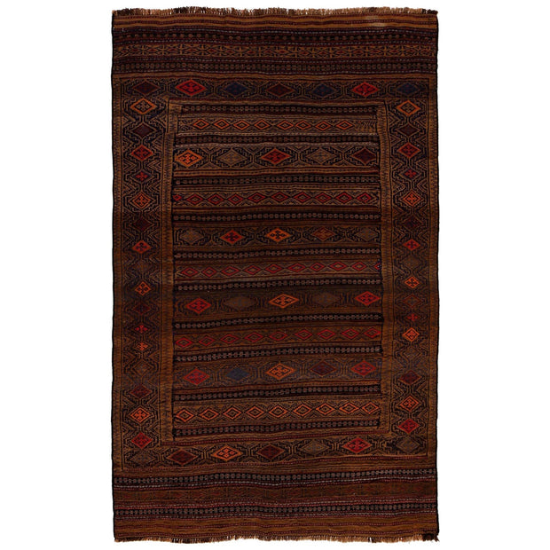 Handmade Flatweave Kilim 4' 5" x 6' 9" - No. AL23584