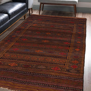 Handmade Flatweave Kilim 4' 5" x 6' 9" - No. AL23584