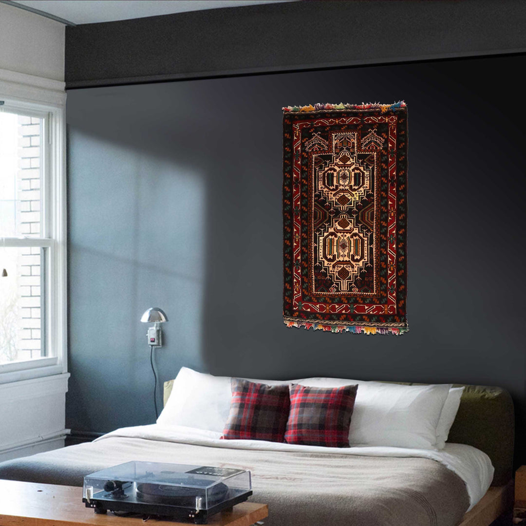 Islamic Prayer Carpet 2' 7" x 4' 7" - No. AL92684