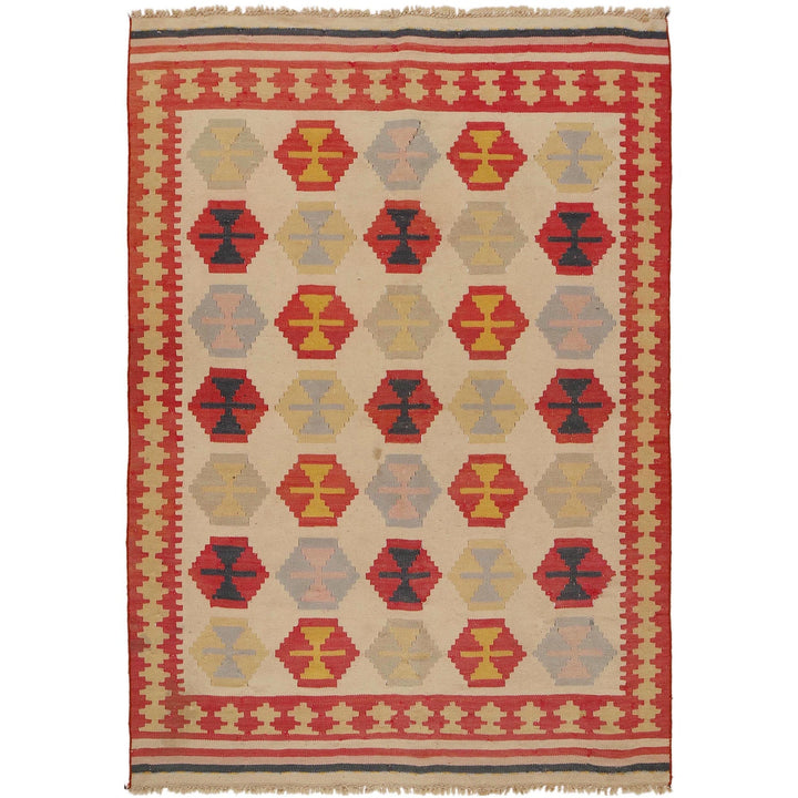 Afghan Vintage Kilim 5' 3" x 7' 7" - No. AL80876