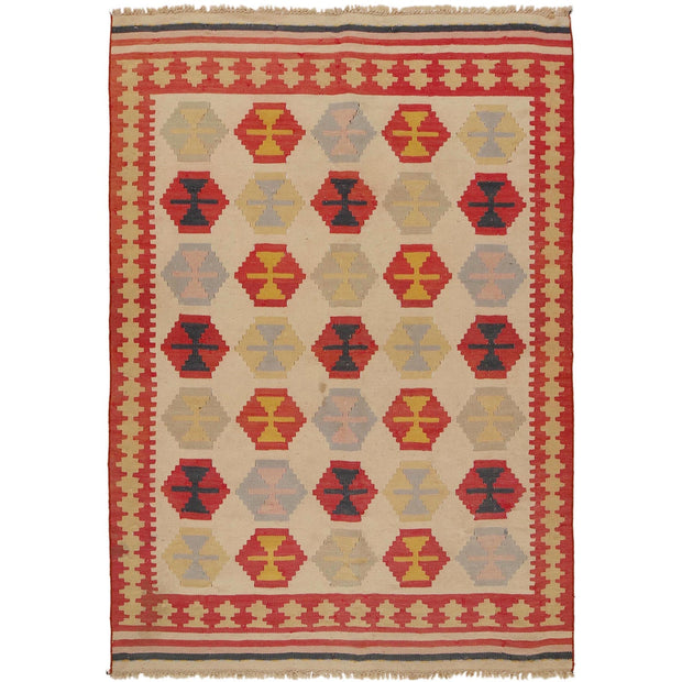 Afghan Vintage Kilim 5' 3" x 7' 7" - No. AL80876