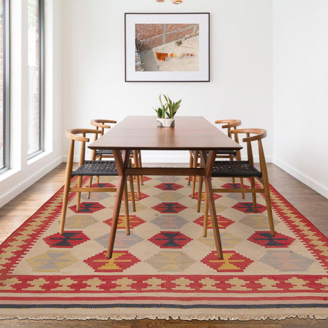 Afghan Vintage Kilim 5' 3" x 7' 7" - No. AL80876