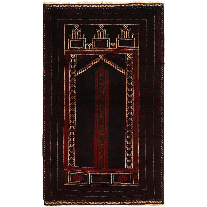Small Prayer Carpet 2' 9" x 4' 8" - No. AL73476