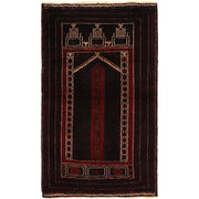Small Prayer Carpet 2' 9" x 4' 8" - No. AL73476