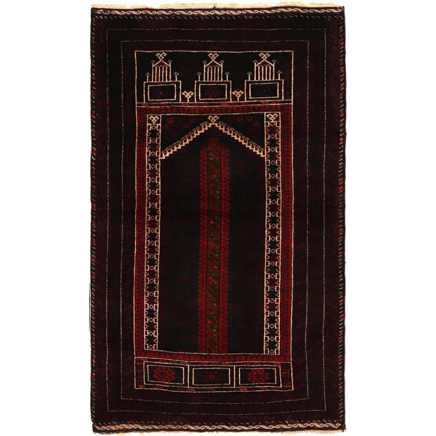 Small Prayer Carpet 2' 9" x 4' 8" - No. AL73476