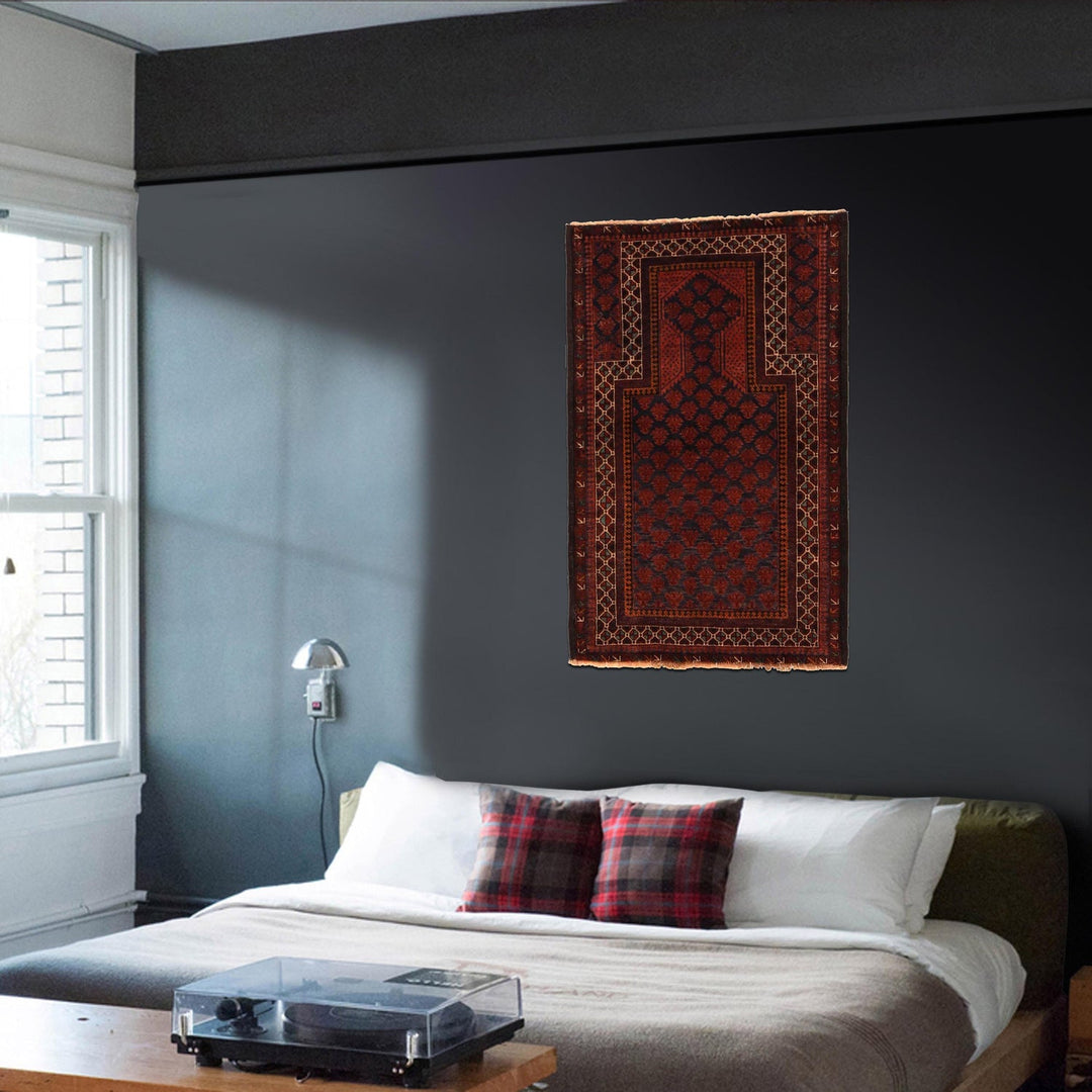 Muslim Prayer Rug 2' 8" x 3' 11" - No. AL92909