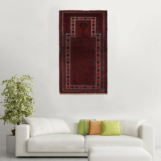 Small Prayer Carpet 3' 0" x 5' 5" - No. AL63032