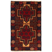 Handmade Balochi Carpet 2' 9" x 4' 8" - No. AL90796