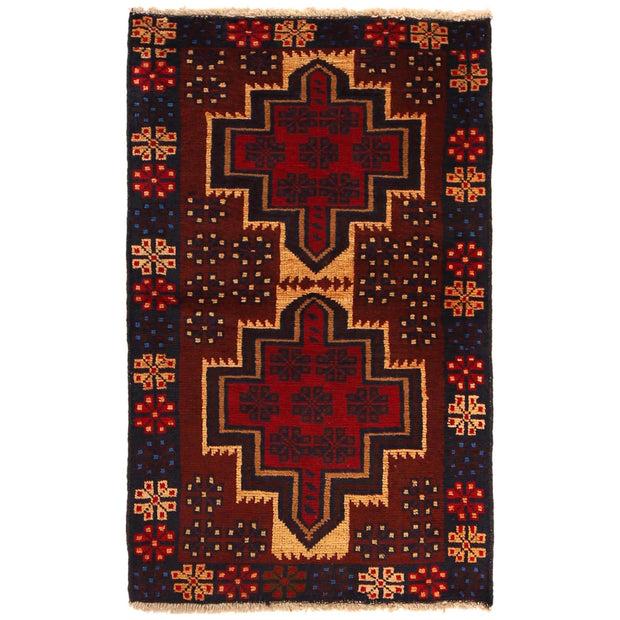 Handmade Balochi Carpet 2' 9" x 4' 8" - No. AL90796