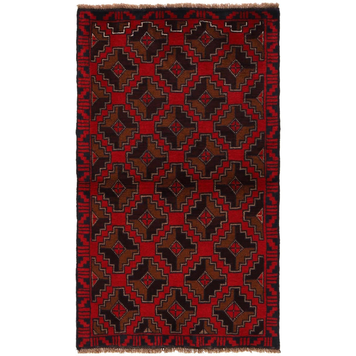 Traditional Baloch Rug 2' 9" x 4' 6" - No. AL48855