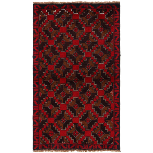 Traditional Baloch Rug 2' 9" x 4' 6" - No. AL48855