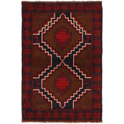 Baluch Small Size Rug 3' 2" x 4' 8" - No. AL21937