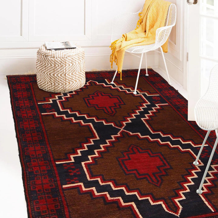 Baluch Small Size Rug 3' 2" x 4' 8" - No. AL21937