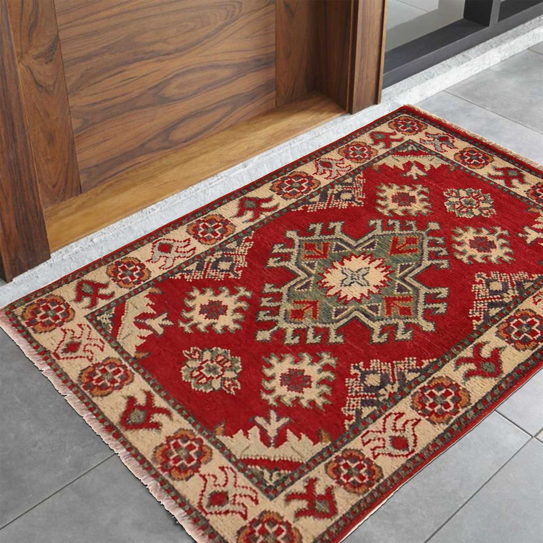 Hand knotted Kazak Carpet 2' 1" x 3' 1" - No. AL71267