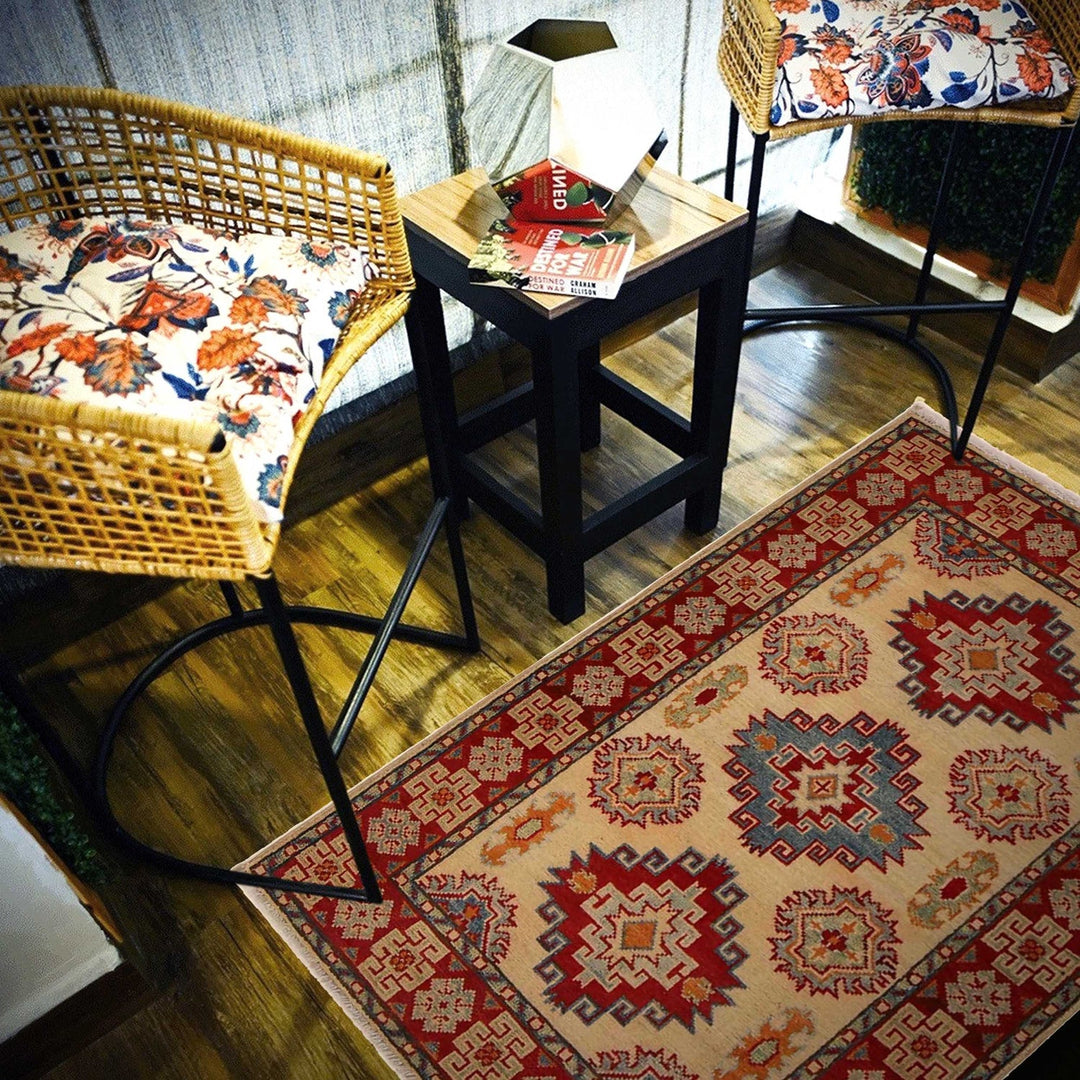 Oriental Kazak Rug 2' 8" x 3' 11" - No. AL35425