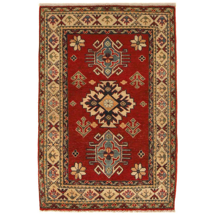 Hand Knotted Kazak Oriental Rug 2' 9" x 4' 4" - No. AL59422
