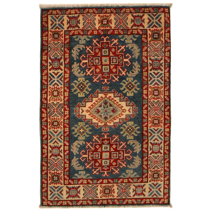 Handmade Kazak Area Rug 2' 9" x 4' 0" - No. AL26634