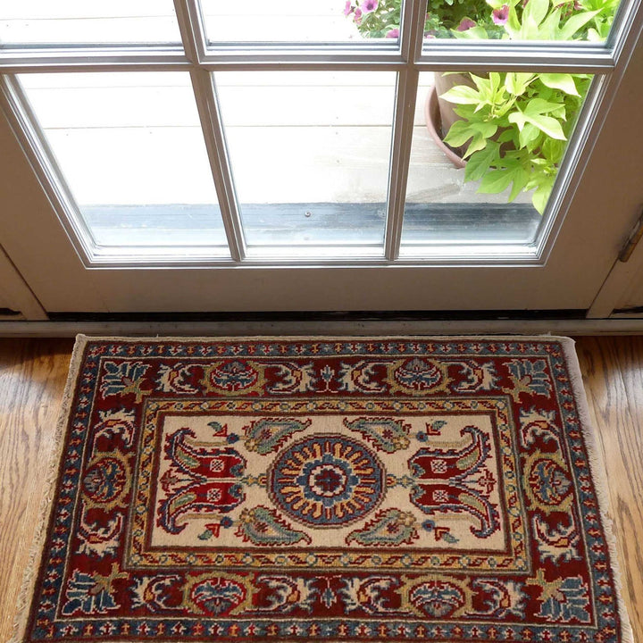 Handmade Kazak Area Rug 1' 11" x3' 1" - No. AL67192