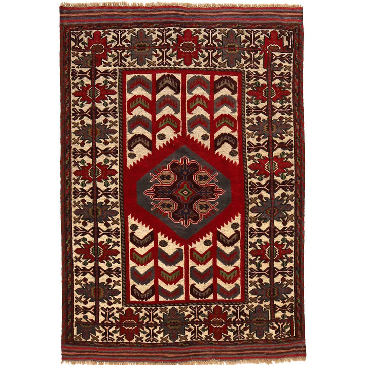 Handmade Barjista Kilim Rug 4' 0" x 6' 0" - No. AL26433