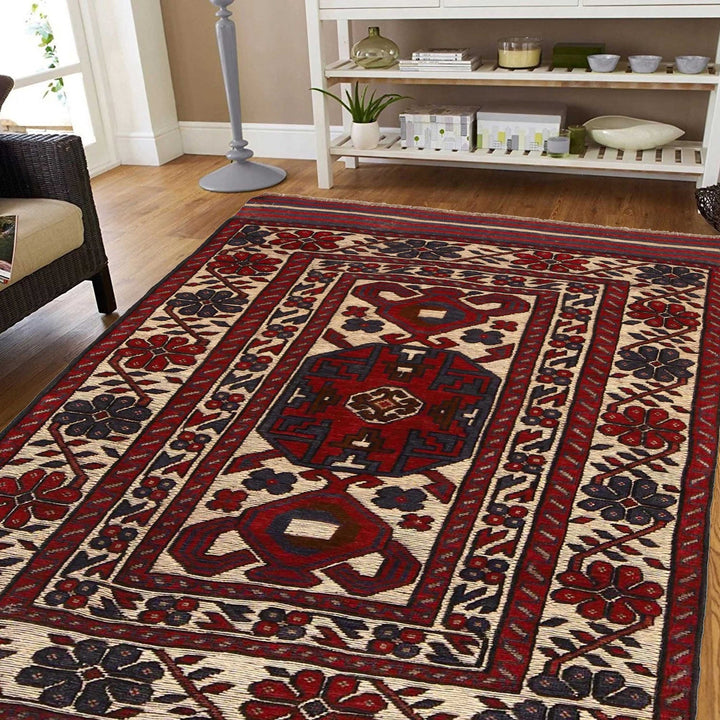Oriental Barjasta Kilim Carpet 3' 11" x 6' 0" - No. AL12569